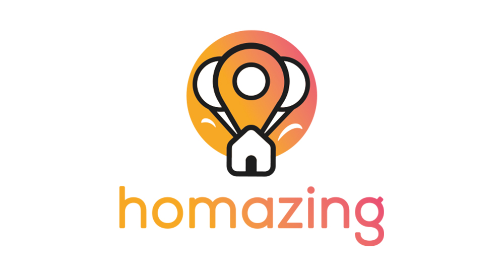 Logo Homazing location villa festives graphiste orléans thomas burguet freelance
